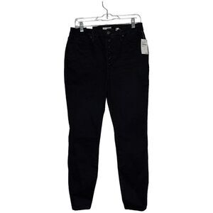 NWT GOOD AMERICAN Good Waist Jeans Black Size 15